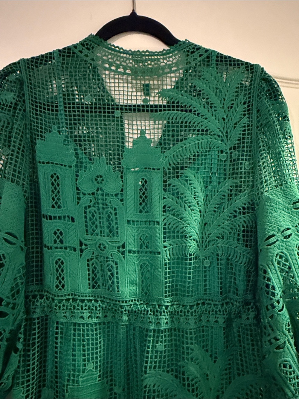 FARM Rio Green Crochet Tie-Waist Maxi Dress - Picture 8 of 10